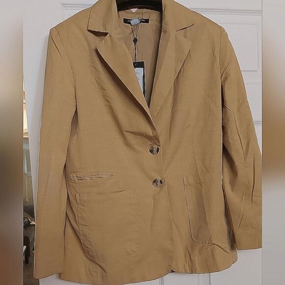 Minimalist Chic French Connection Blazer Sz 8 Classic Structured Blazer - Picture 4 of 14